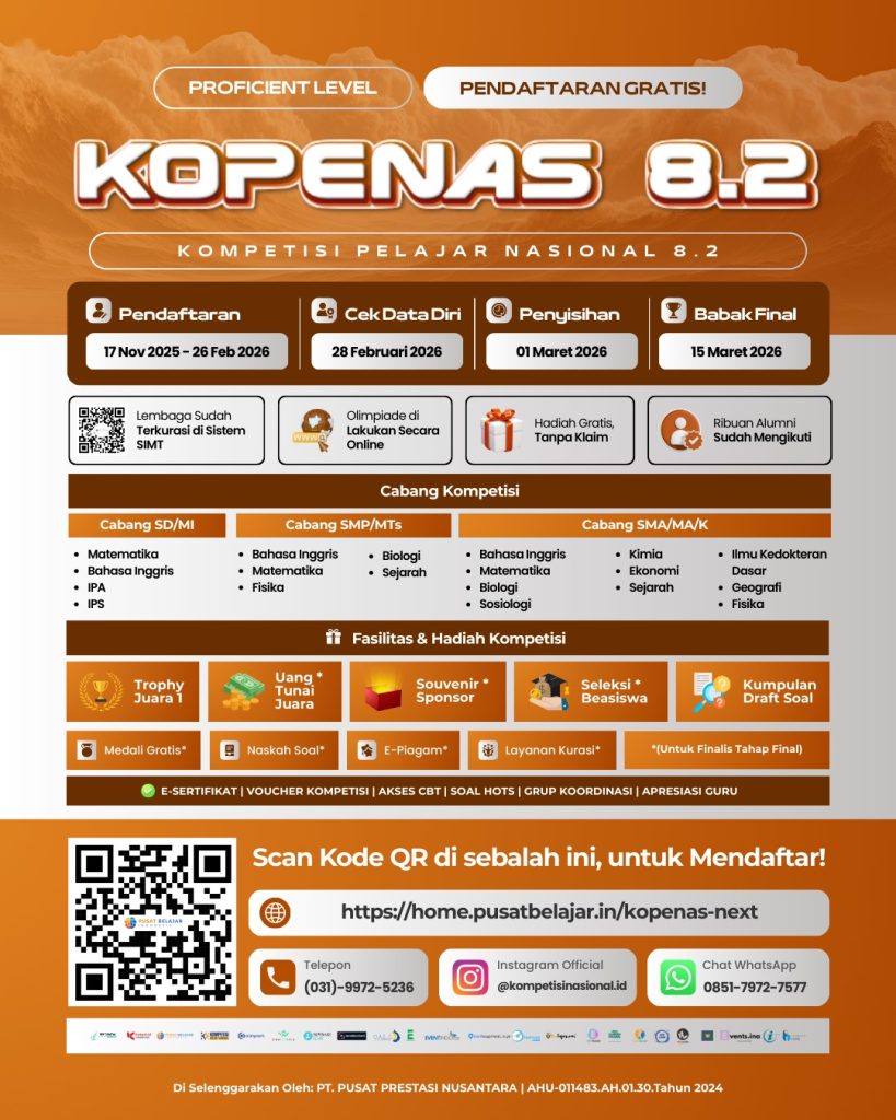 KOPENAS 8.2 | TERDAFTAR DI SIMT KURASI